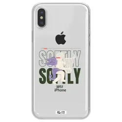 قاب شفاف تی پی یو طرح فرشته چنگ نواز مناسب برای گوشی Apple iPhone XS max