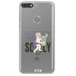 قاب شفاف تی پی یو طرح فرشته چنگ نواز مناسب برای گوشی Huawei Y7 Prime 2018