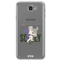 قاب شفاف تی پی یو طرح فرشته چنگ نواز مناسب برای گوشی Samsung J7 Prim