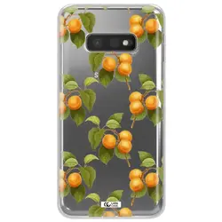 قاب شفاف تی پی یو طرح زردآلو مناسب برای گوشی Samsung S10e