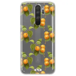 قاب شفاف تی پی یو طرح زردآلو مناسب برای گوشی Xiaomi Note 8 Pro