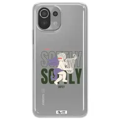 قاب شفاف تی پی یو طرح فرشته چنگ نواز مناسب برای گوشی Xiaomi Mi 11 Lite