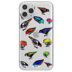قاب شفاف تی پی یو طرح نقاشی پرندگان رنگارنگ مناسب برای گوشی Apple iPhone 11 pro