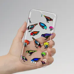 قاب شفاف تی پی یو طرح نقاشی پرندگان رنگارنگ مناسب برای گوشی Apple iPhone 11 pro