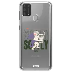 قاب شفاف تی پی یو طرح فرشته چنگ نواز مناسب برای گوشی Samsung M31