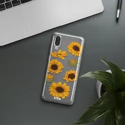 قاب شفاف تی پی یو طرح گل آفتابگردان مناسب برای گوشی Samsung A02