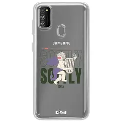 قاب شفاف تی پی یو طرح فرشته چنگ نواز مناسب برای گوشی Samsung M30S