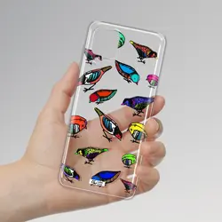 قاب شفاف تی پی یو طرح نقاشی پرندگان رنگارنگ مناسب برای گوشی Samsung A12 4g