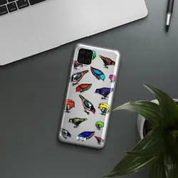 قاب شفاف تی پی یو طرح نقاشی پرندگان رنگارنگ مناسب برای گوشی Samsung A12 4g