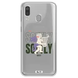 قاب شفاف تی پی یو طرح فرشته چنگ نواز مناسب برای گوشی Samsung A40