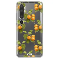 قاب شفاف تی پی یو طرح زردآلو مناسب برای گوشی Xiaomi Mi Note 10