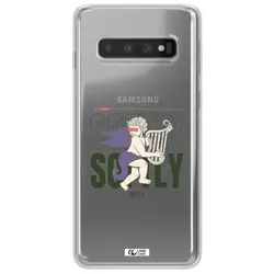 قاب شفاف تی پی یو طرح فرشته چنگ نواز مناسب برای گوشی Samsung S10