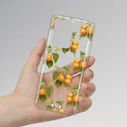 قاب شفاف تی پی یو طرح زردآلو مناسب برای گوشی Samsung S20 Ultra