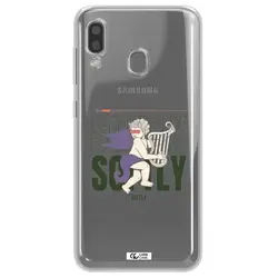 قاب شفاف تی پی یو طرح فرشته چنگ نواز مناسب برای گوشی Samsung A20
