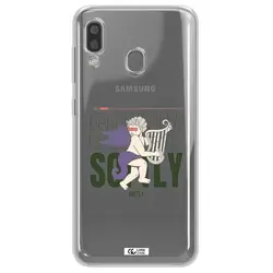 قاب شفاف تی پی یو طرح فرشته چنگ نواز مناسب برای گوشی Samsung A20