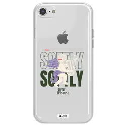 قاب شفاف تی پی یو طرح فرشته چنگ نواز مناسب برای گوشی Apple iPhone 8