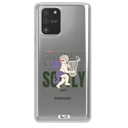 قاب شفاف تی پی یو طرح فرشته چنگ نواز مناسب برای گوشی Samsung A91