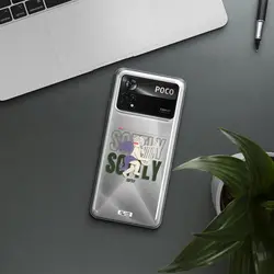 قاب شفاف تی پی یو طرح فرشته چنگ نواز مناسب برای گوشی Xiaomi Poco X4 Pro