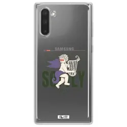 قاب شفاف تی پی یو طرح فرشته چنگ نواز مناسب برای گوشی Samsung Note 10