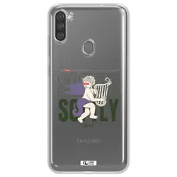 قاب شفاف تی پی یو طرح فرشته چنگ نواز مناسب برای گوشی Samsung M11