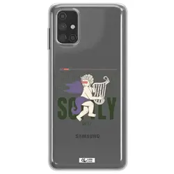 قاب شفاف تی پی یو طرح فرشته چنگ نواز مناسب برای گوشی Samsung M51