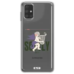 قاب شفاف تی پی یو طرح فرشته چنگ نواز مناسب برای گوشی Samsung M51