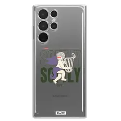 قاب شفاف تی پی یو طرح فرشته چنگ نواز مناسب برای گوشی Samsung S 22 Ultra