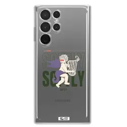 قاب شفاف تی پی یو طرح فرشته چنگ نواز مناسب برای گوشی Samsung S 22 Ultra