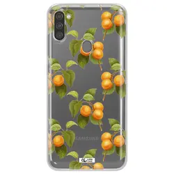 قاب شفاف تی پی یو طرح زردآلو مناسب برای گوشی Samsung M11