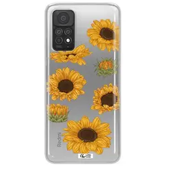 قاب شفاف تی پی یو طرح گل آفتابگردان مناسب برای گوشی Xiaomi Note 11 Pro