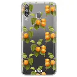 قاب شفاف تی پی یو طرح زردآلو مناسب برای گوشی Samsung M30