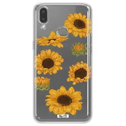 قاب شفاف تی پی یو طرح گل آفتابگردان مناسب برای گوشی Samsung A10S