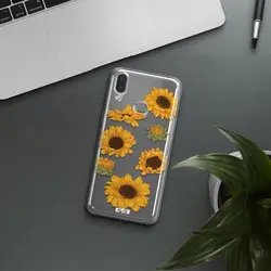 قاب شفاف تی پی یو طرح گل آفتابگردان مناسب برای گوشی Samsung A10S