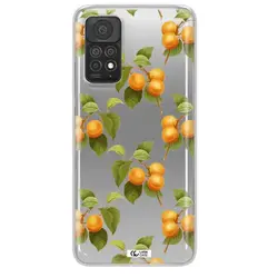 قاب شفاف تی پی یو طرح زردآلو مناسب برای گوشی Xiaomi Note 11 Pro