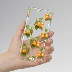 قاب شفاف تی پی یو طرح زردآلو مناسب برای گوشی Xiaomi Note 11 Pro