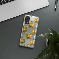 قاب شفاف تی پی یو طرح زردآلو مناسب برای گوشی Xiaomi Note 11 Pro