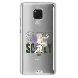 قاب شفاف تی پی یو طرح فرشته چنگ نواز مناسب برای گوشی Huawei Mate 20X