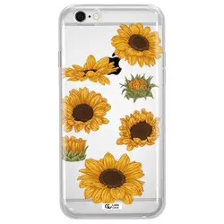 قاب شفاف تی پی یو طرح گل آفتابگردان مناسب برای گوشی Apple iPhone 6 plus