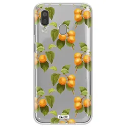 قاب شفاف تی پی یو طرح زردآلو مناسب برای گوشی Samsung A40