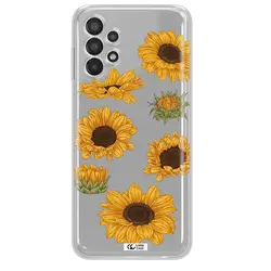 قاب شفاف تی پی یو طرح گل آفتابگردان مناسب برای گوشی Samsung A13
