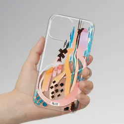 قاب شفاف تی پی یو طرح رنگ قلم مو آبرنگ مناسب برای گوشی Apple iPhone 13 Pro