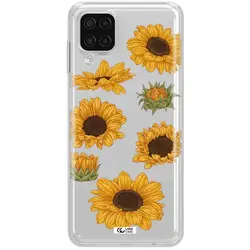 قاب شفاف تی پی یو طرح گل آفتابگردان مناسب برای گوشی Samsung A12 4g