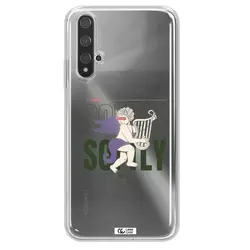 قاب شفاف تی پی یو طرح فرشته چنگ نواز مناسب برای گوشی Huawei Nova 5t