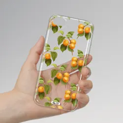 قاب شفاف تی پی یو طرح زردآلو مناسب برای گوشی Apple iPhone 7