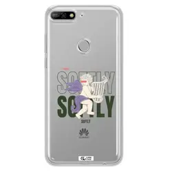 قاب شفاف تی پی یو طرح فرشته چنگ نواز مناسب برای گوشی Huawei Y7 2018