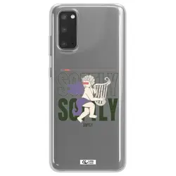 قاب شفاف تی پی یو طرح فرشته چنگ نواز مناسب برای گوشی Samsung S20