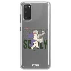 قاب شفاف تی پی یو طرح فرشته چنگ نواز مناسب برای گوشی Samsung S20