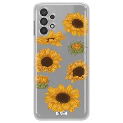 قاب شفاف تی پی یو طرح گل آفتابگردان مناسب برای گوشی Samsung A32
