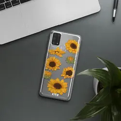 قاب شفاف تی پی یو طرح گل آفتابگردان مناسب برای گوشی Samsung M31