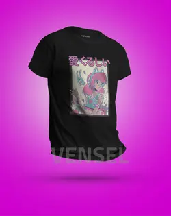 تیشرت طرح دخترونه کد T-394